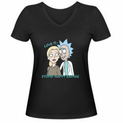 Жіночі футболки з V-подібним вирізом