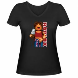 Женские футболки с V-образным вырезом