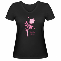 Женские футболки с V-образным вырезом