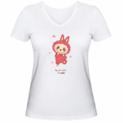 Женские футболки с V-образным вырезом - FATLINE