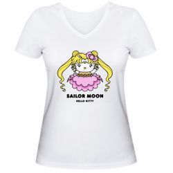 Женские футболки с V-образным вырезом