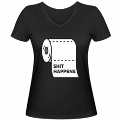 Женские футболки с V-образным вырезом