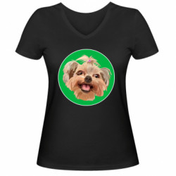 Женские футболки с V-образным вырезом