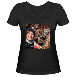 Женские футболки с V-образным вырезом - FATLINE