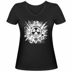 Женские футболки с V-образным вырезом - FATLINE