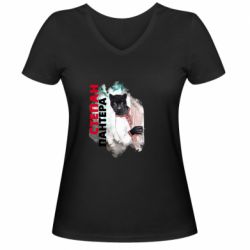 Женские футболки с V-образным вырезом - FATLINE