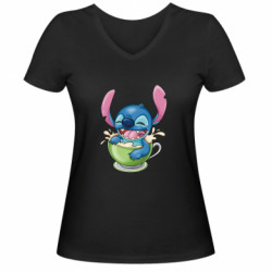 Женские футболки с V-образным вырезом