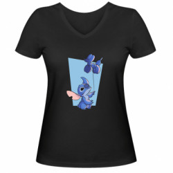 Жіночі футболки з V-подібним вирізом