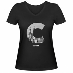 Жіночі футболки з V-подібним вирізом