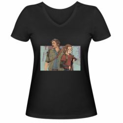 Женские футболки с V-образным вырезом