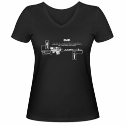 Женские футболки с V-образным вырезом - FATLINE