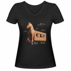 Женские футболки с V-образным вырезом - FATLINE