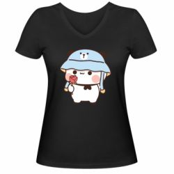 Женские футболки с V-образным вырезом