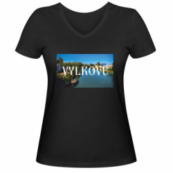 Жіночі футболки з V-подібним вирізом