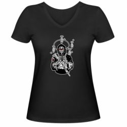 Женские футболки с V-образным вырезом - FATLINE