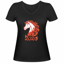 Жіночі футболки з V-подібним вирізом