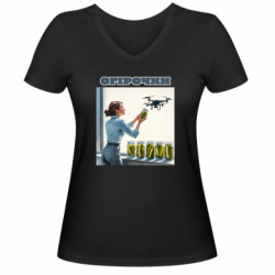 Женские футболки с V-образным вырезом - FATLINE