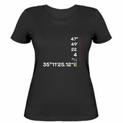 Женская футболка Запорожье Координаты