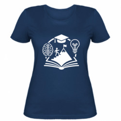 Женская футболка Знание - свет