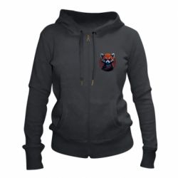 Жіноча худі на блискавці Червона панда - FATLINE Жіноча худі на блискавці Червона панда