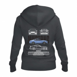 Жіноча худі на блискавці Ford Mustang GT - FATLINE Жіноча худі на блискавці Ford Mustang GT