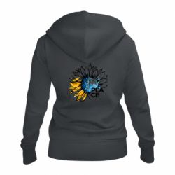 Женская худи на молнии Peace (мир) - FATLINE Женская худи на молнии Peace (мир)