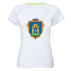 Жіноча спортивна футболка Герб Броварів