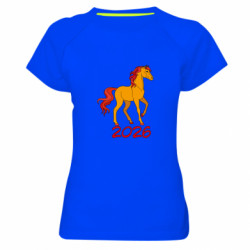 Жіноча спортивна футболка Кінь символ 2026 року - FATLINE Жіноча спортивна футболка Кінь символ 2026 року
