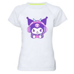 Жіноча спортивна футболка Kuromi Cute Gamer - FATLINE Жіноча спортивна футболка Kuromi Cute Gamer