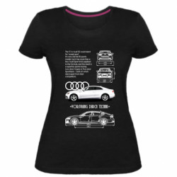 Женская стрейчевая футболка Audi S5 - FATLINE Женская стрейчевая футболка Audi S5