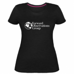Женская стрейчевая футболка Forward Observations Group art - FATLINE Женская стрейчевая футболка Forward Observations Group art