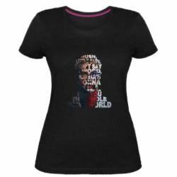 Женская стрейчевая футболка Lady Gaga Harley Quinn - FATLINE Женская стрейчевая футболка Lady Gaga Harley Quinn