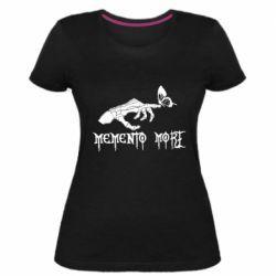 Женская стрейчевая футболка Мементо мори - FATLINE Женская стрейчевая футболка Мементо мори