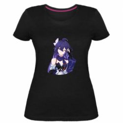 Женская стрейчевая футболка Милая Зеле - FATLINE Женская стрейчевая футболка Милая Зеле