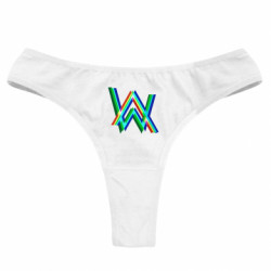 Жіночі труси Alan Walker multicolored logo - FATLINE Жіночі труси Alan Walker multicolored logo
