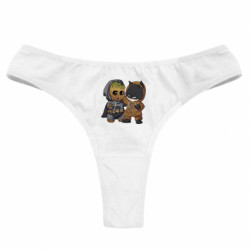 Женские трусы Бэтмен и грут - FATLINE Женские трусы Бэтмен и грут