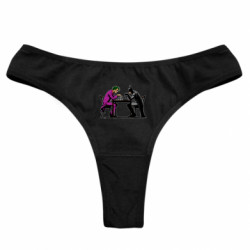 Женские трусы Бэтмен и Джокер играют в шахматы - FATLINE Женские трусы Бэтмен и Джокер играют в шахматы