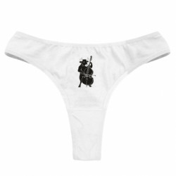 Женские трусы Бык играет на контрабасе - FATLINE Женские трусы Бык играет на контрабасе