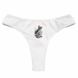 Женские трусы Бурный океан - FATLINE Женские трусы Бурный океан