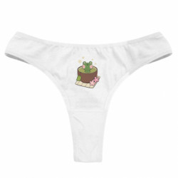 Жіночі труси Чай з жабкою - FATLINE Жіночі труси Чай з жабкою