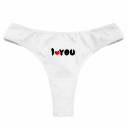 Жіночі труси День Валентина I love you - FATLINE Жіночі труси День Валентина I love you