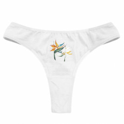 Женские трусы Flowers art painting - FATLINE Женские трусы Flowers art painting