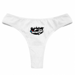 Женские трусы Fortnite logo and heroes - FATLINE Женские трусы Fortnite logo and heroes