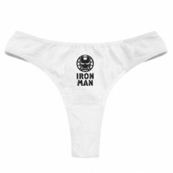 Женские трусы Iron man text - FATLINE Женские трусы Iron man text