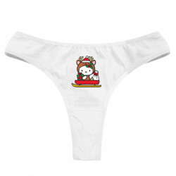 Женские трусы Китти на санках - FATLINE Женские трусы Китти на санках