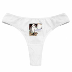 Женские трусы Котик программист арт - FATLINE Женские трусы Котик программист арт