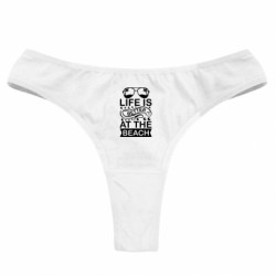 Женские трусы Life is better at the beach. - FATLINE Женские трусы Life is better at the beach.