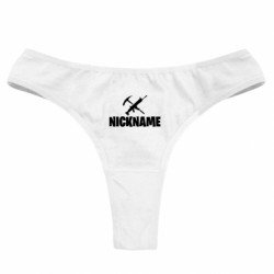 Женские трусы Nickname fortnite weapons - FATLINE Женские трусы Nickname fortnite weapons