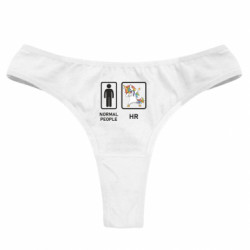 Женские трусы Normal people vs HR - FATLINE Женские трусы Normal people vs HR