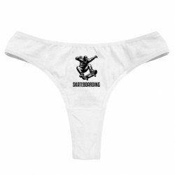 Женские трусы Скейтбордист в прыжке - FATLINE Женские трусы Скейтбордист в прыжке